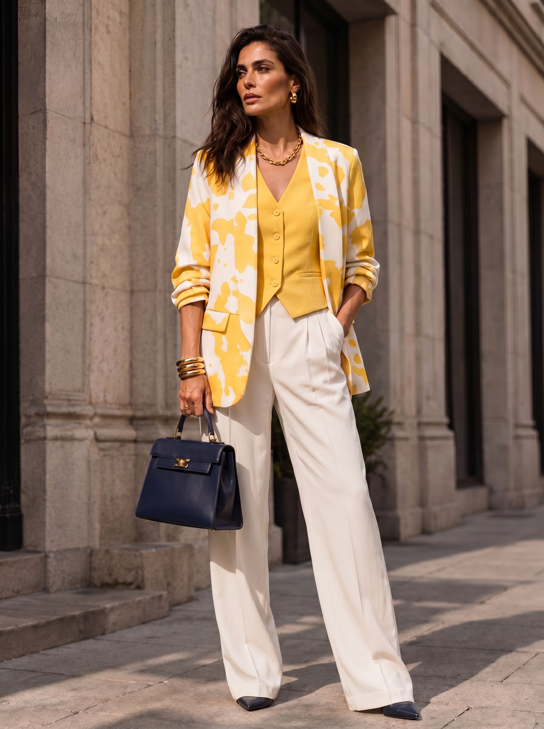 “JULES” Statement Blazer yellow