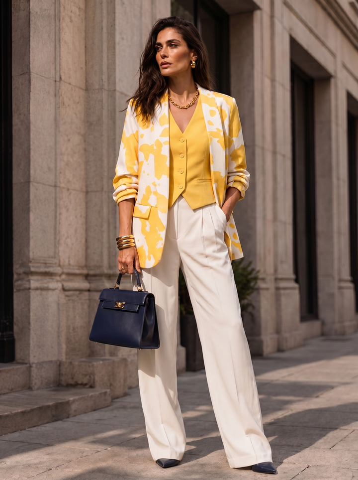 “JULES” Statement Blazer yellow