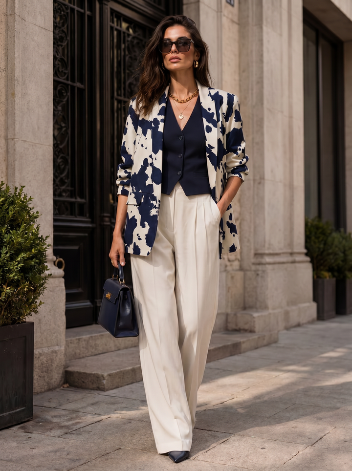 “JULES” Statement Blazer navy