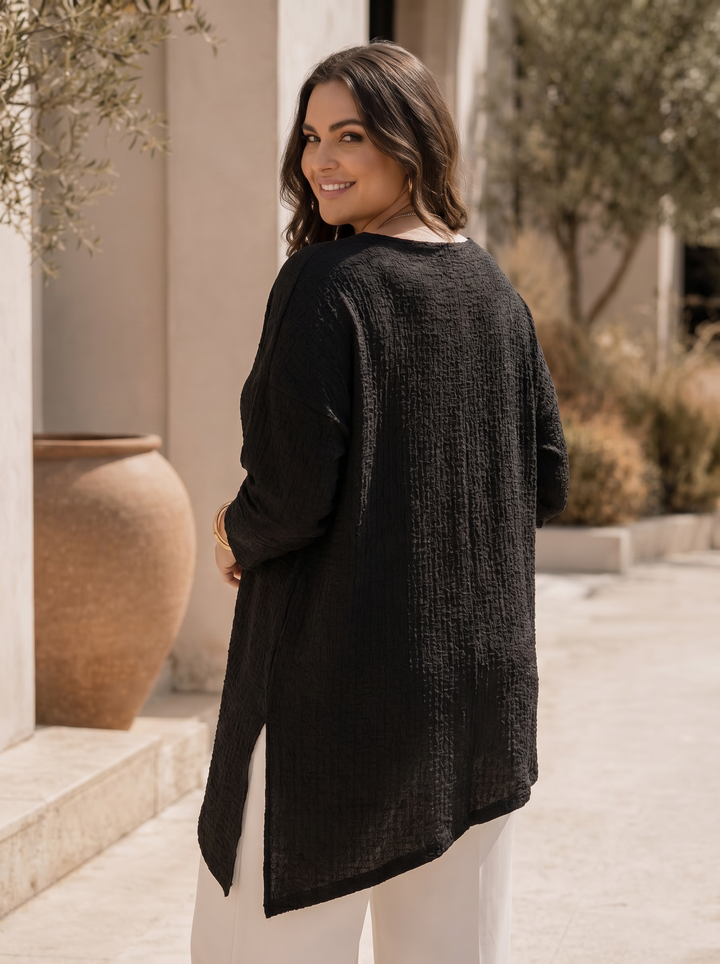 “CARLY” Asymetric Relaxed Fit Top