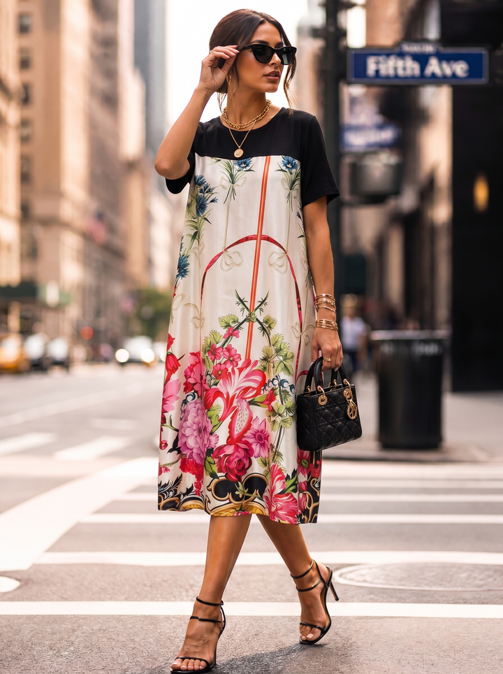 “ROBIN” Riveria Bloom Dress black