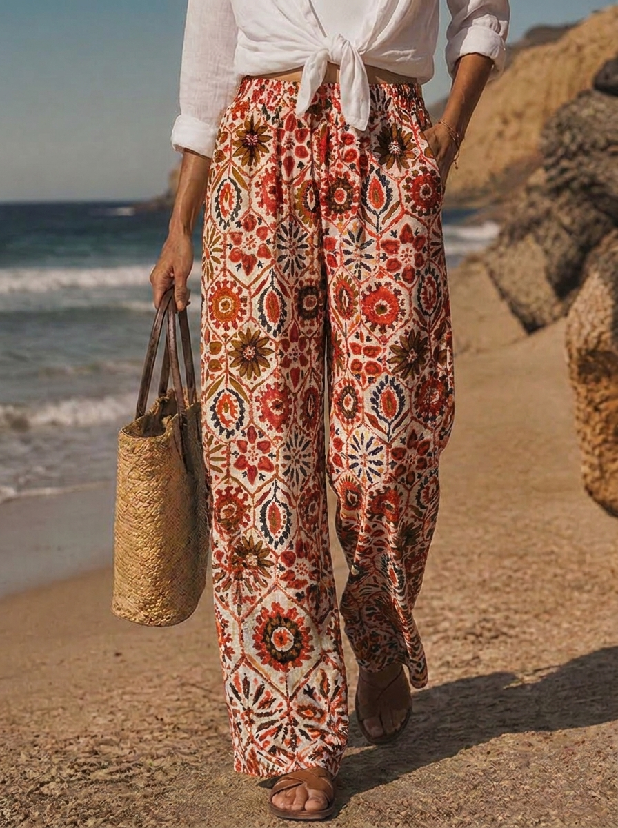 COSTAL MOROCCO COLLECTION - Trouser orange