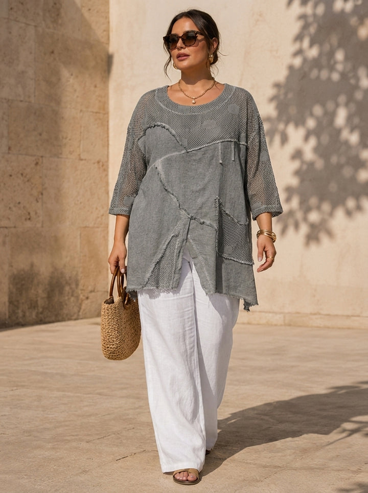 “KIM”  Premium Mesh Tunic / Top