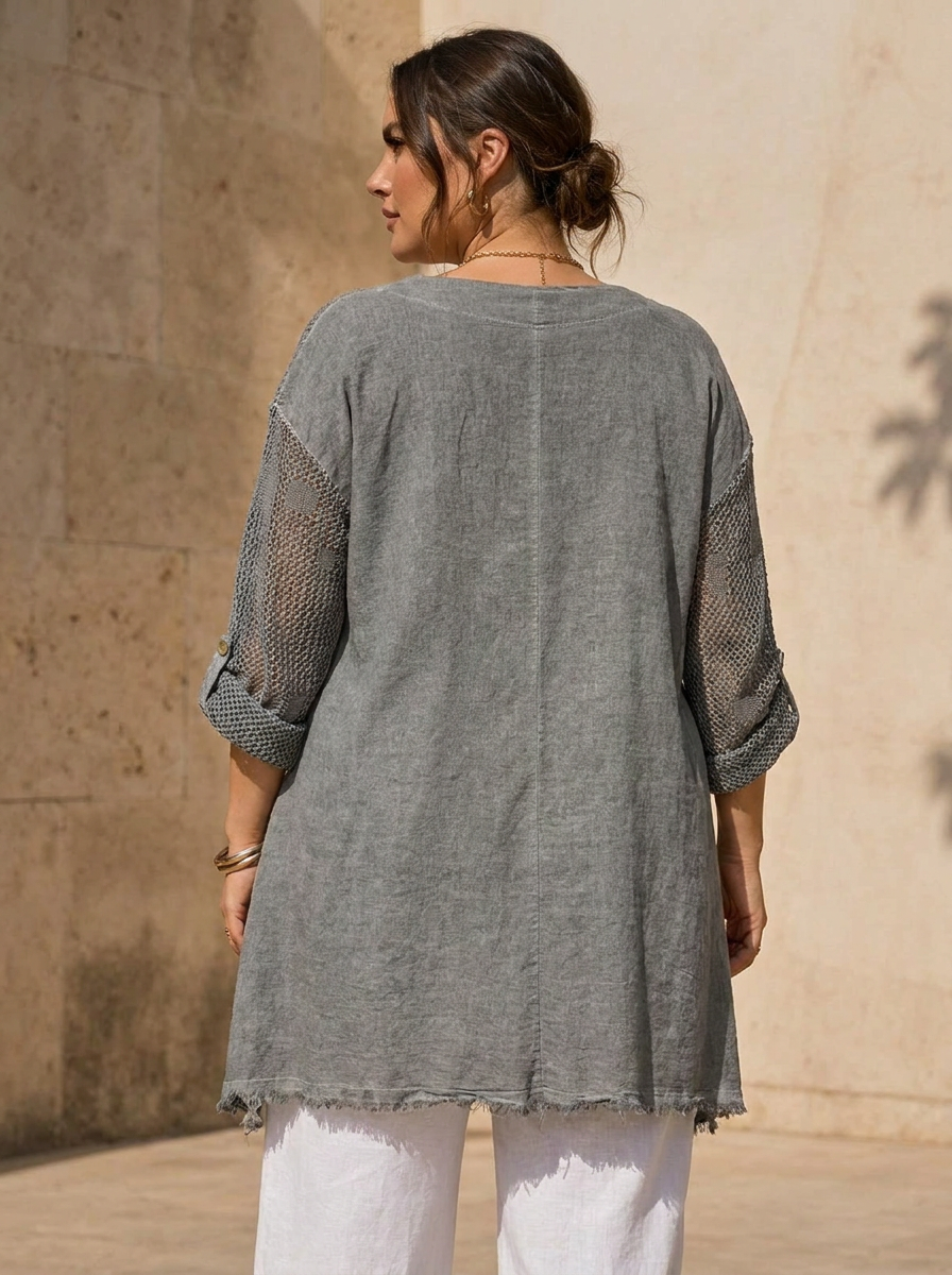 “KIM”  Premium Mesh Tunic / Top