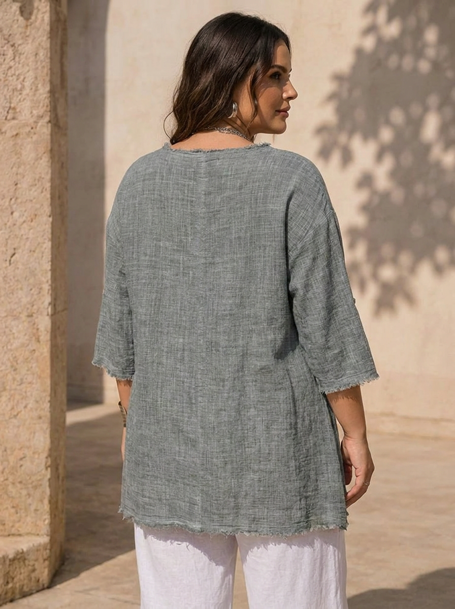 "KRISTEN” Premium Textured Tunic / Top