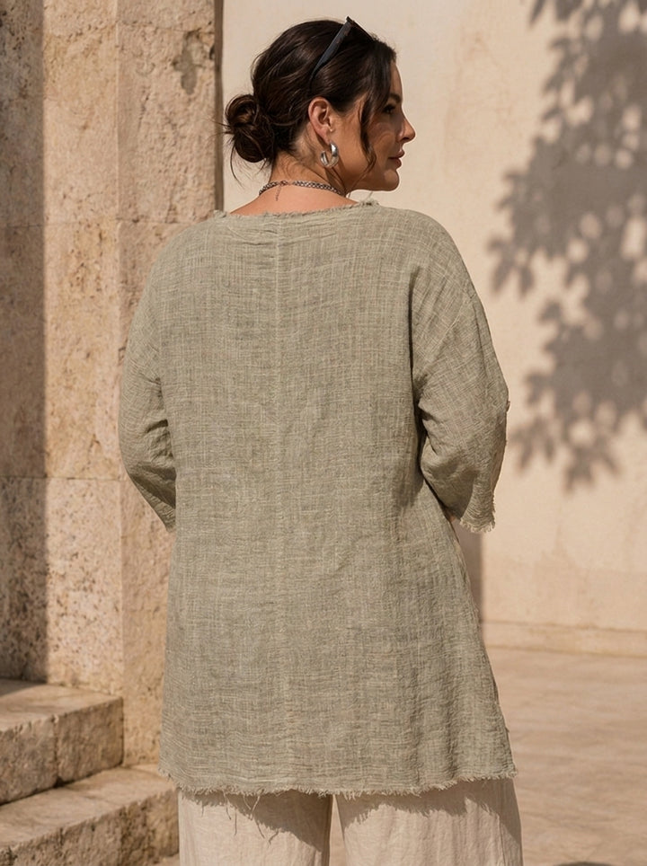 "KRISTEN” Premium Textured Tunic / Top