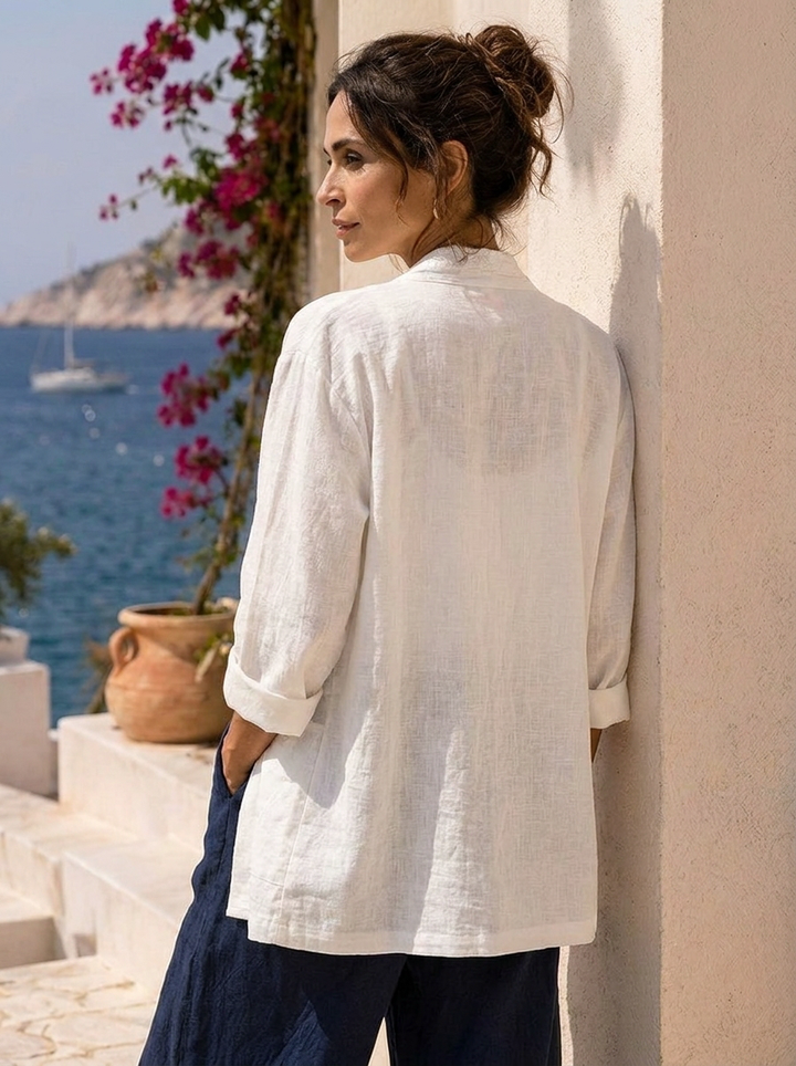 “NALA” Draped Resort Jacket