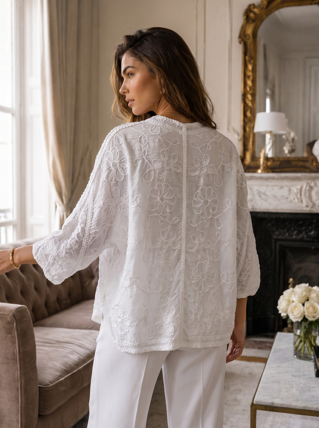 “LILAH” Premium Embriodered Top / Jacket 
