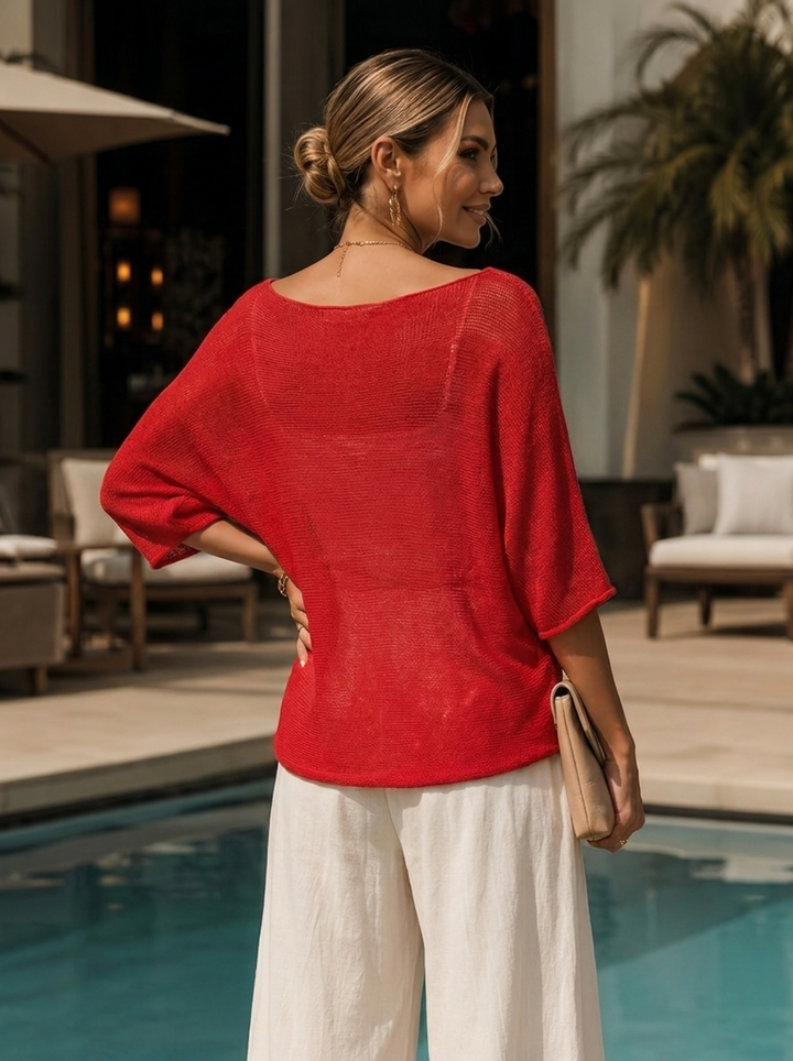 "RAYA” Fine Knit Top