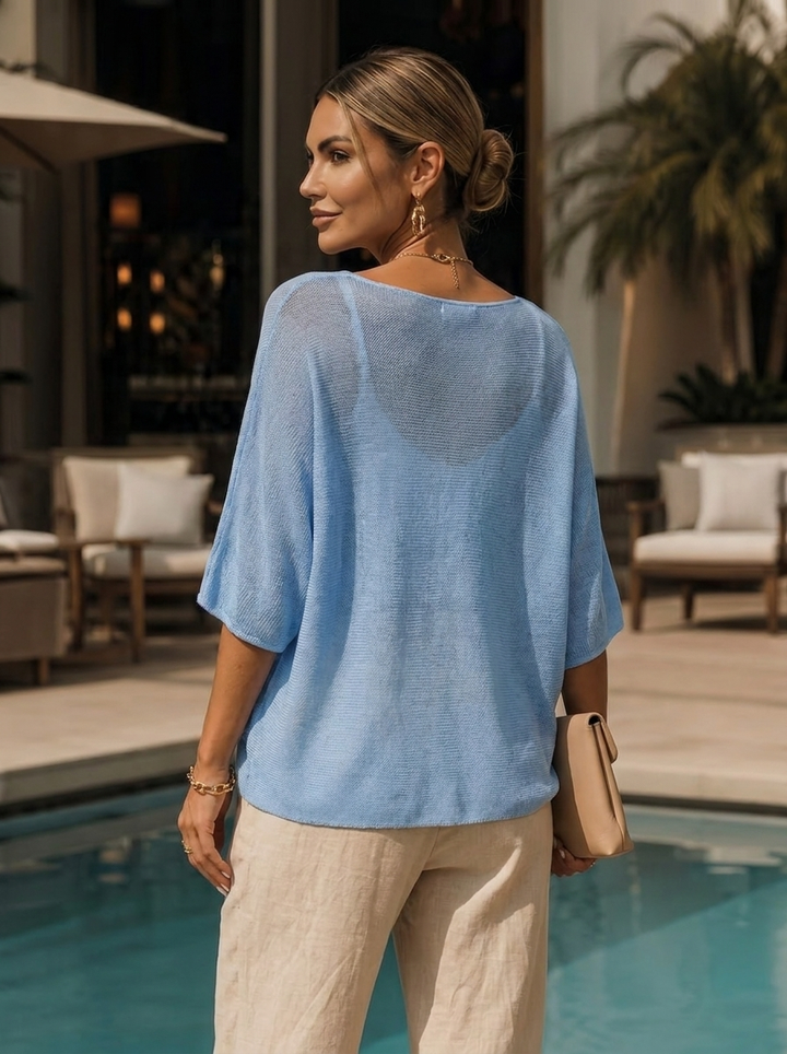 "RAYA” Fine Knit Top