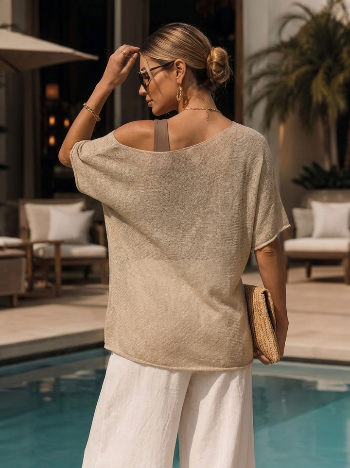 "RAYA” Fine Knit Top