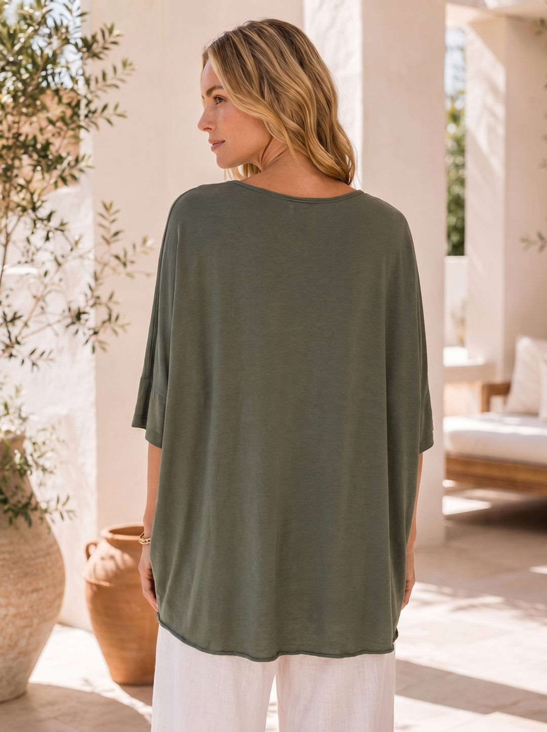 “GINNY” Essential Relaxed Fit Tunic/Top