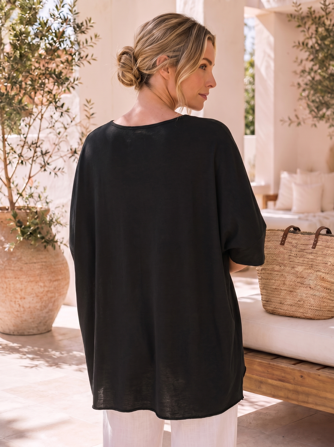 “GINNY” Essential Relaxed Fit Tunic/Top