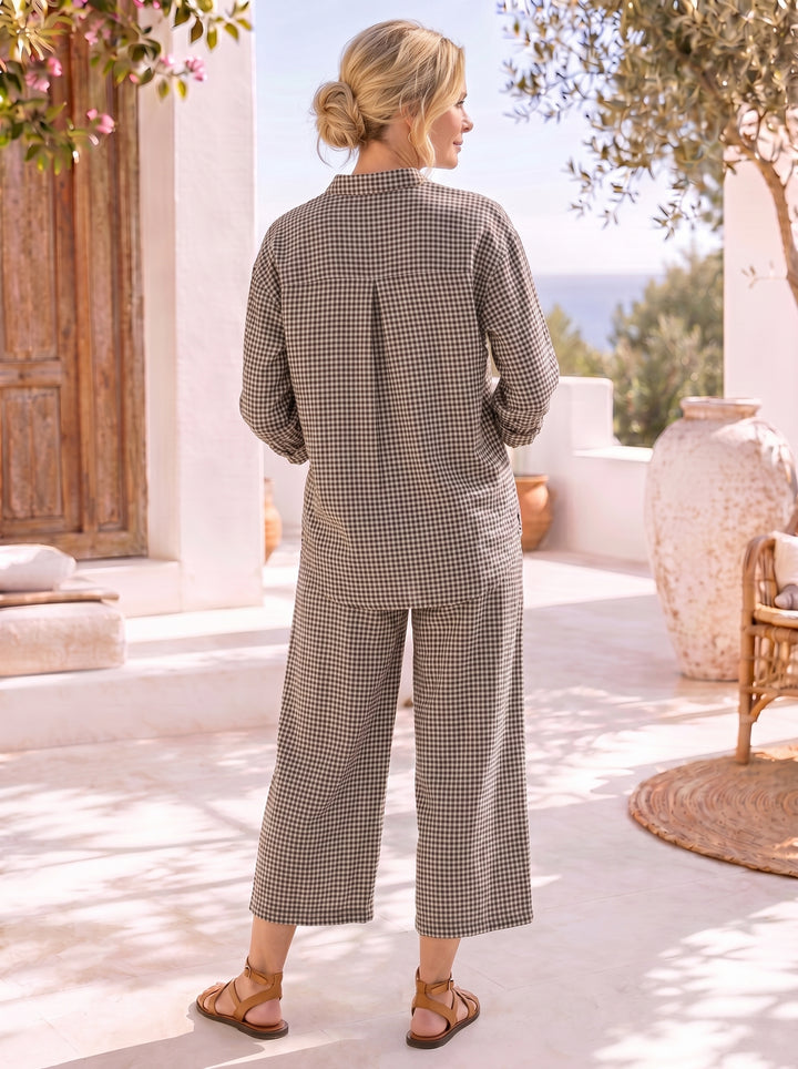 “LYDIA” Gingham Relaxed Co-Ord Set