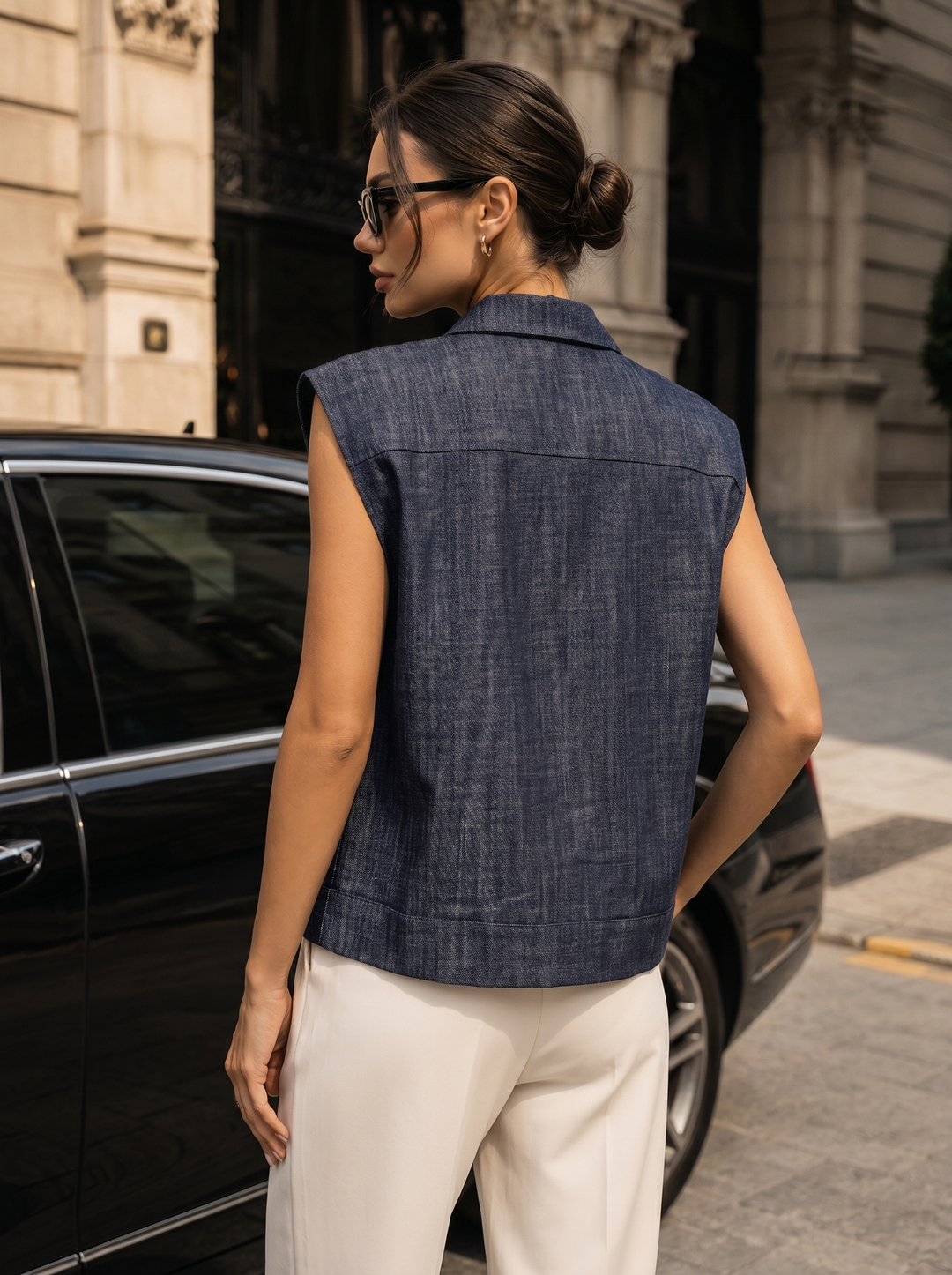 “MONICA” Premium Denim Top