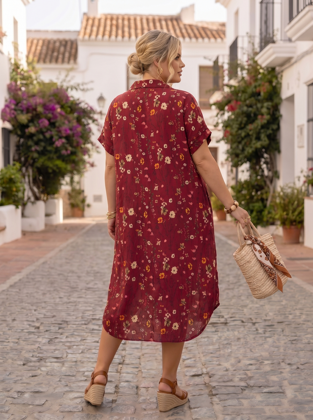 “TYRA”  Relaxed Fit Floral Tunic/ Dress 