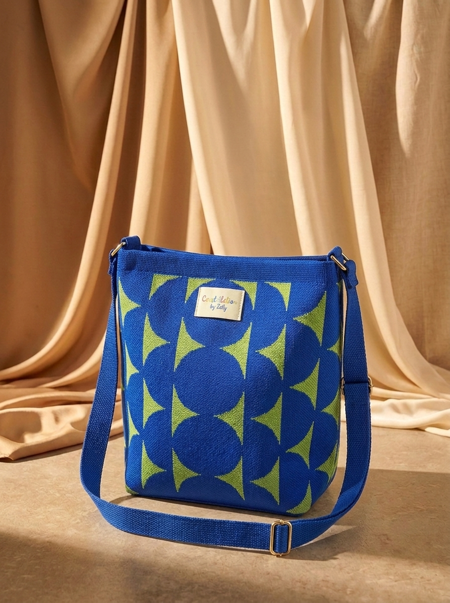“WINDSOR COLLECTION” Statement Crossbody Bag ROYAL BLUE