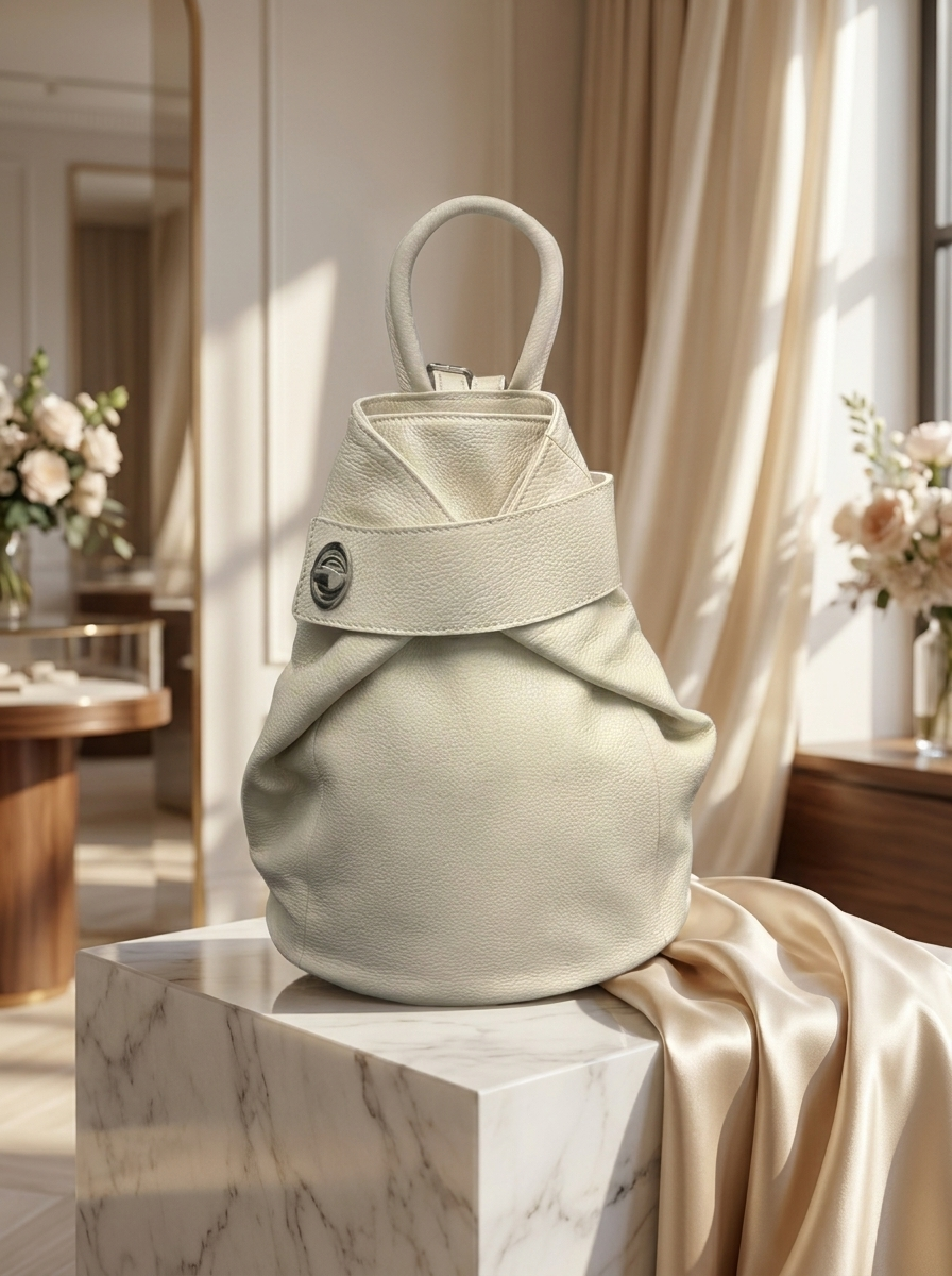 “FLORENCE” MADE IN ITALY Leather Backpack