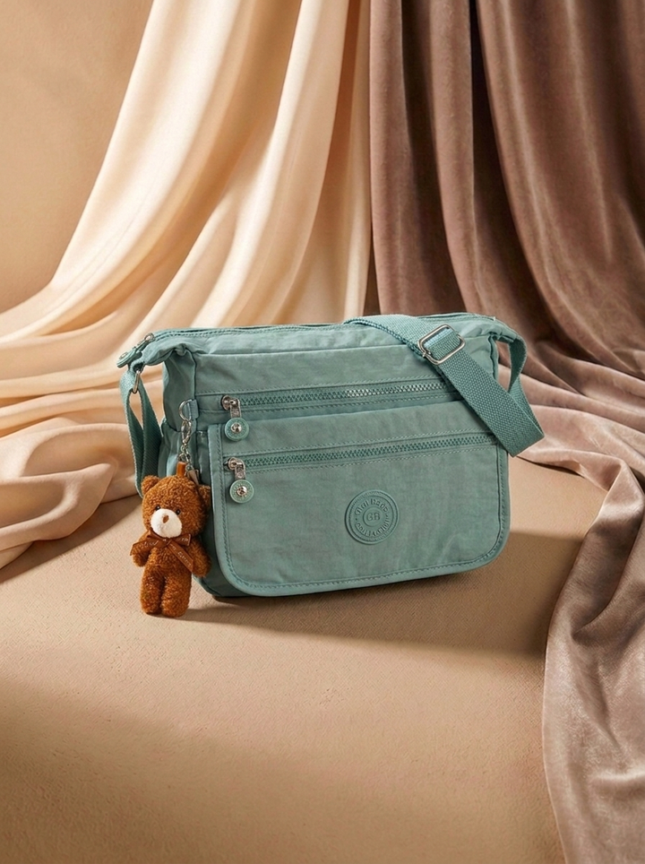 “HOLLAND Collection” Multi Pocket Crossbody Bag mint