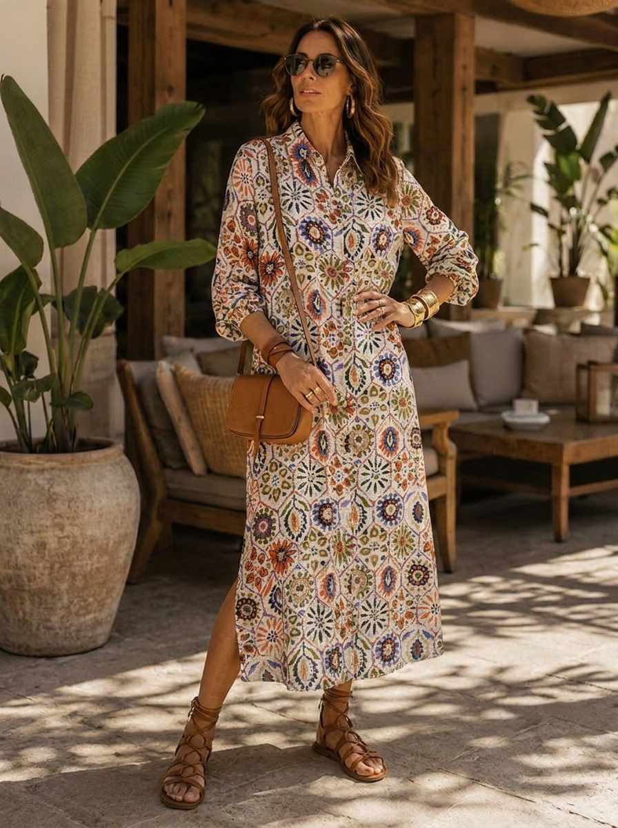 COASTAL MOROCCO COLLECTION - Longline Shirt / Dress purple