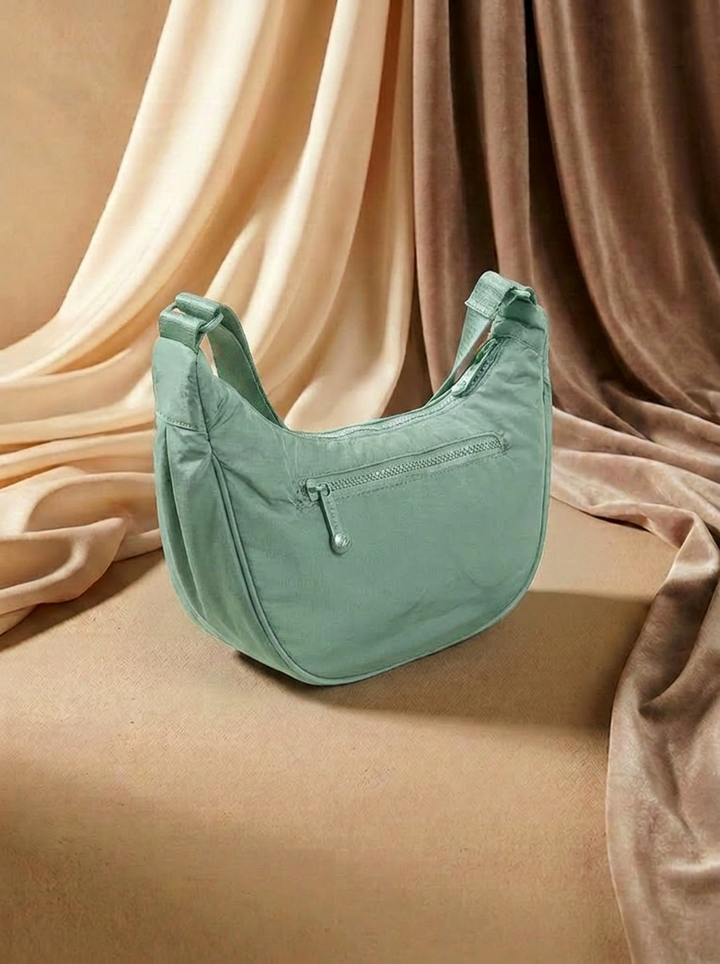 “BAYSWATER COLLECTION” Half Moon Shoulder Canvas Bag
