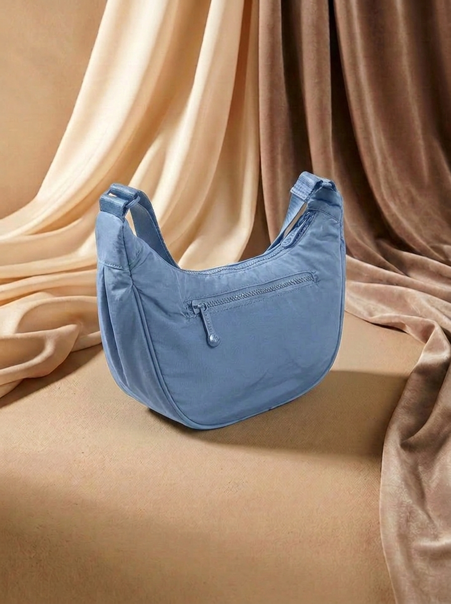 “BAYSWATER COLLECTION” Half Moon Shoulder Canvas Bag