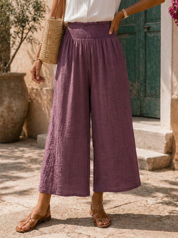 “ALLEGRA” Culottes plum