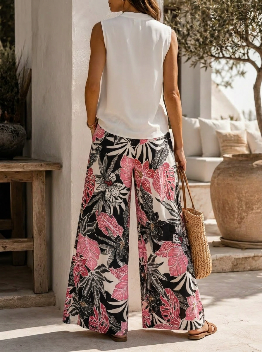 “SKYE” Palazzo Wide Leg Trousers