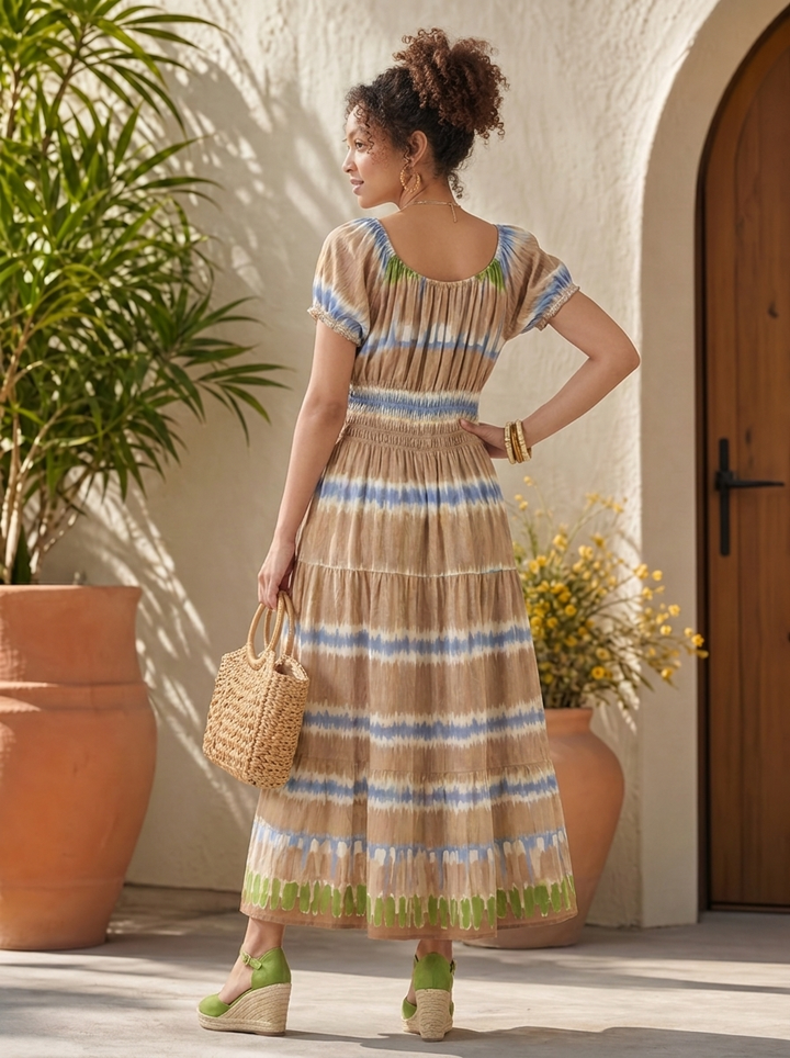 "MATILDA” Bordeaux Maxi Dress