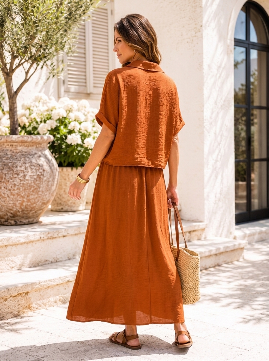 “MAISIE” 2 Piece Dress With Layering Shirt