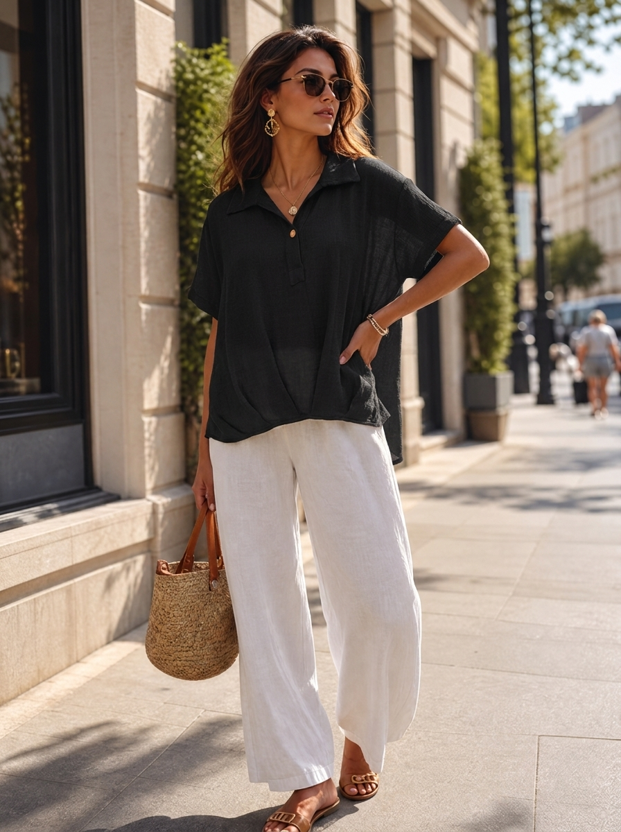 “VANESSA” Premium Shirt black
