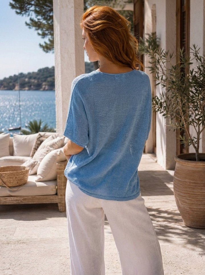 “LEYLA” Fine Knit Cardigan / Top 
