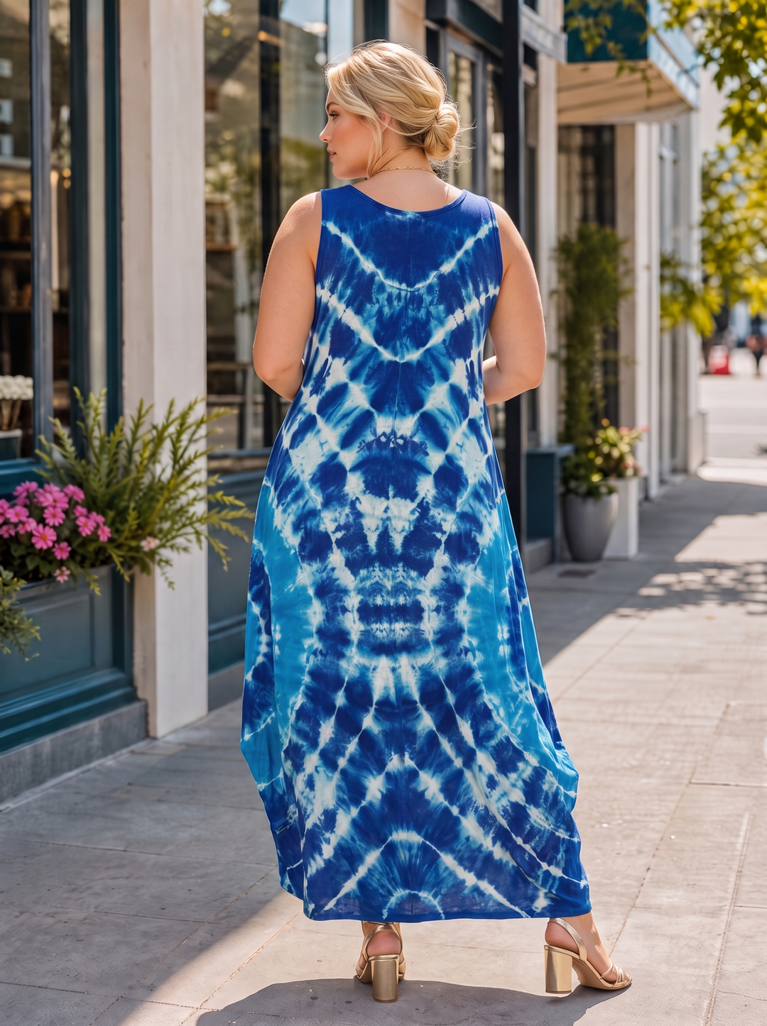 “LILLY” Tie Die Maxi Dress