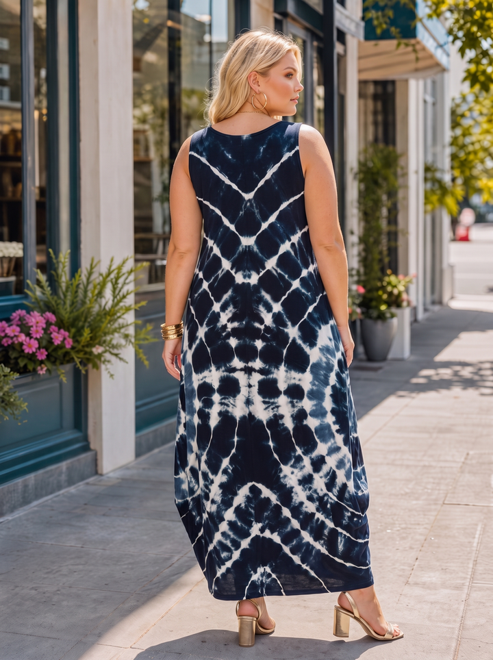 “LILLY” Tie Die Maxi Dress