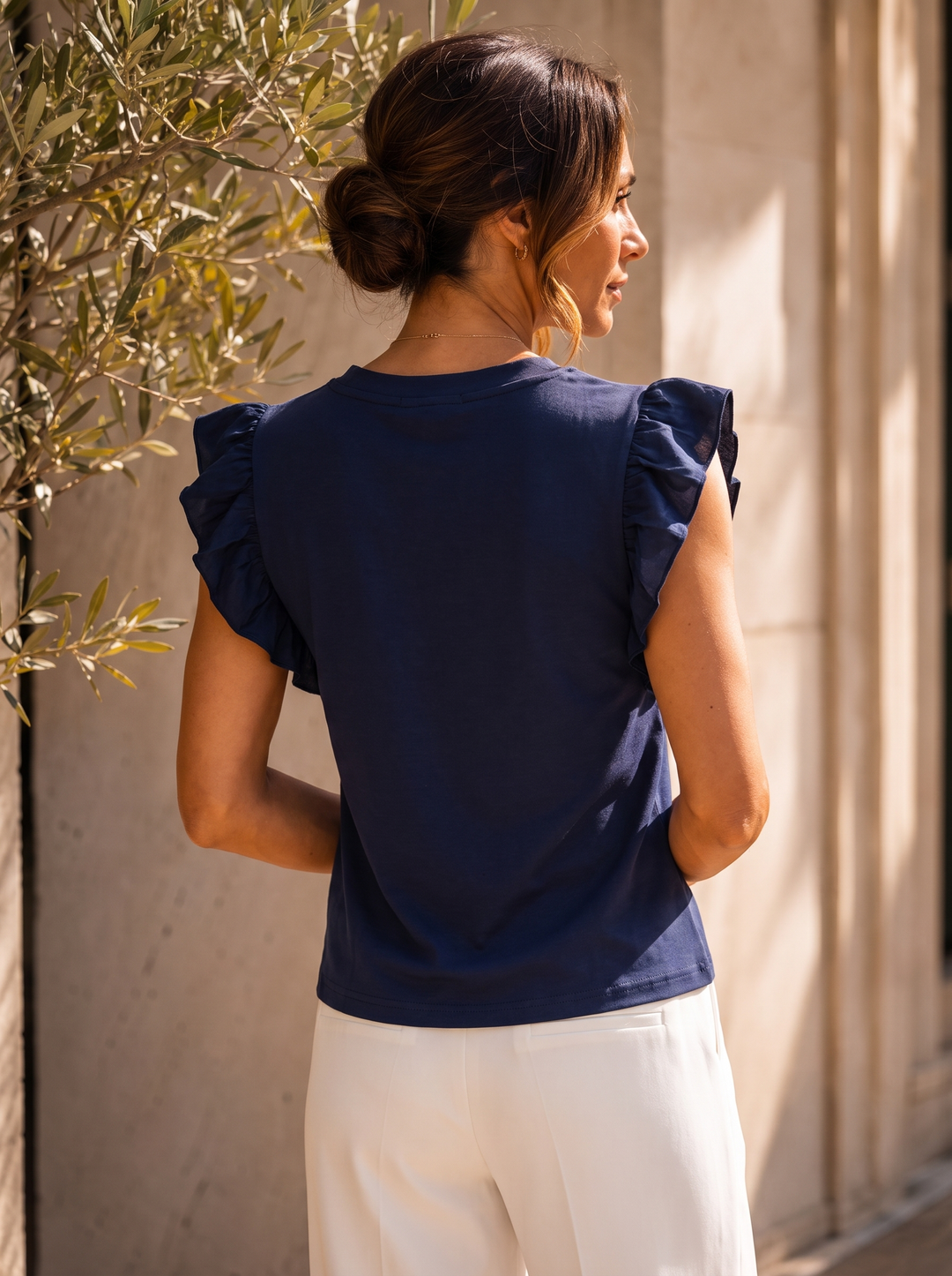 “AMBER” Premium Frill Sleeve Top