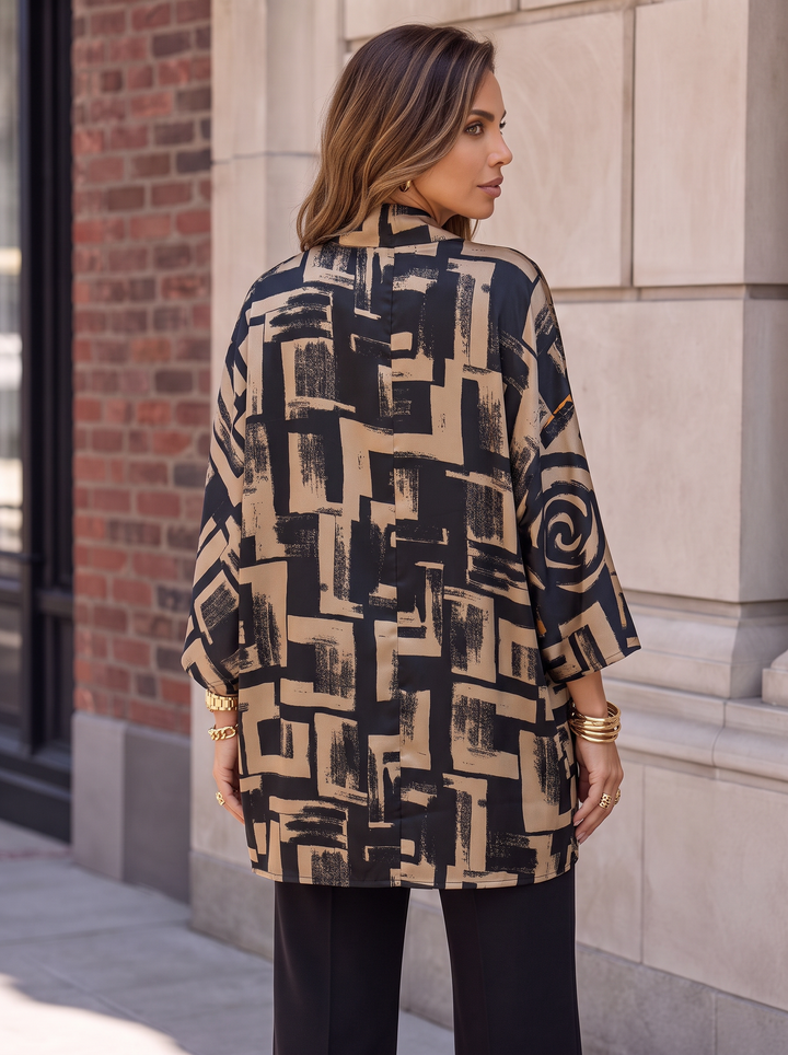 “WILLOW Collection” Light Overlay geo print