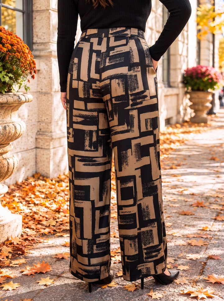 “WILLOW Collection” Pattern Trousers geometric Print 