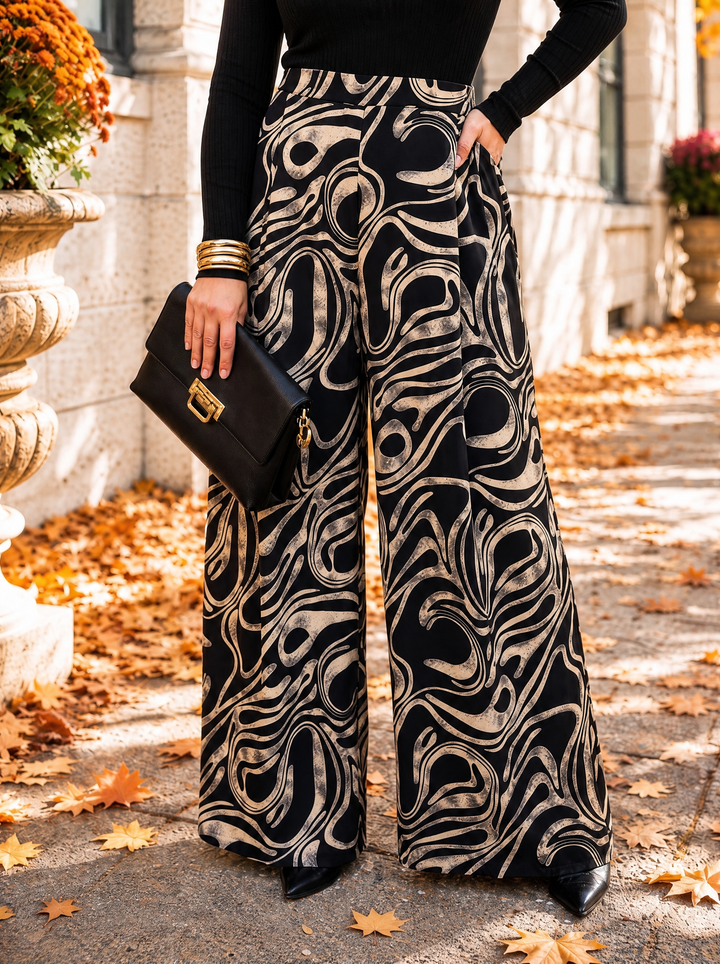 “WILLOW Collection” Pattern Trousers mable Print
