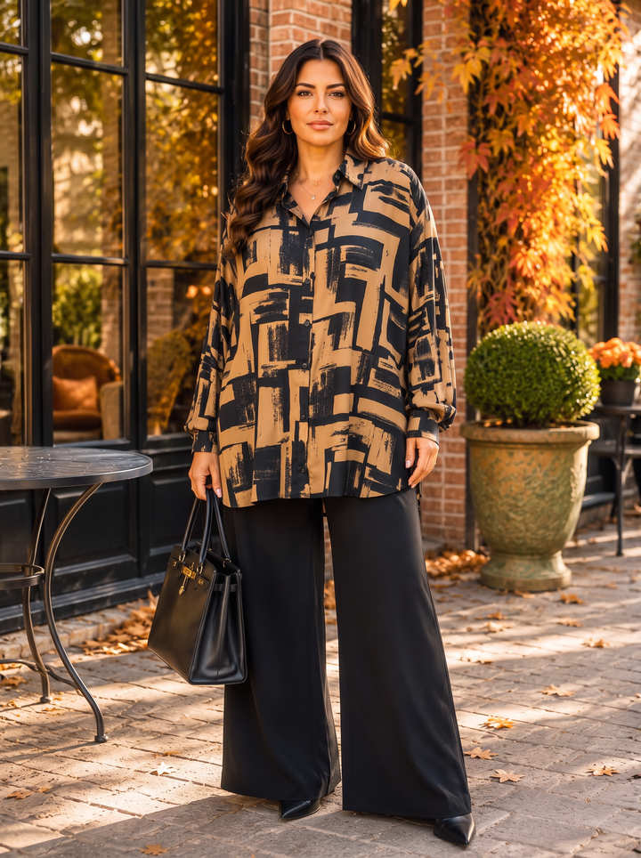 “WILLOW Collection” Pattern Shirt GEOMETRIC PRINT