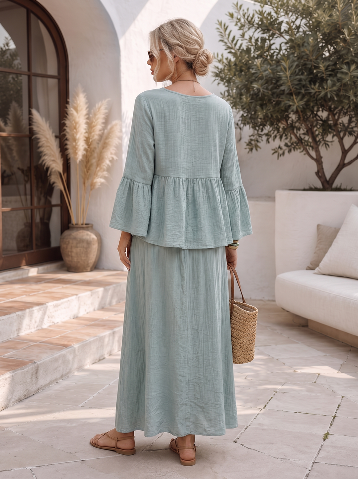 “KAYLEE” Frill Sleeve Co-Ord mint