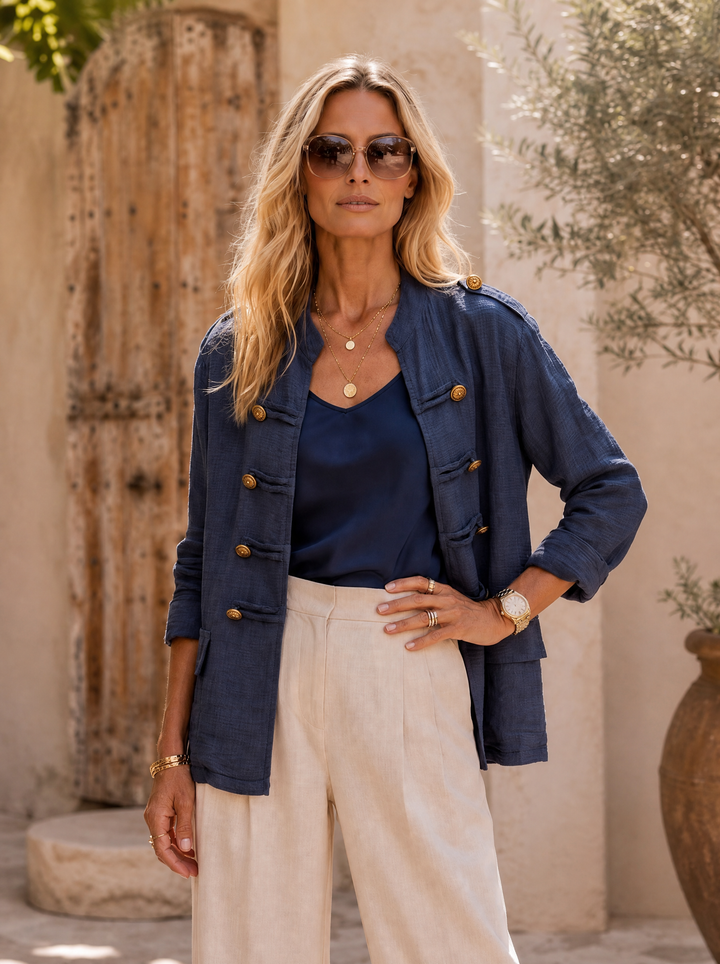 “NADIA” Military Jacket navy