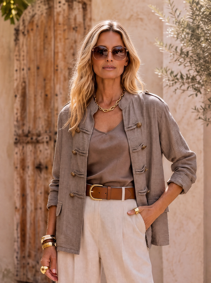 “NADIA” Military Jacket mocha