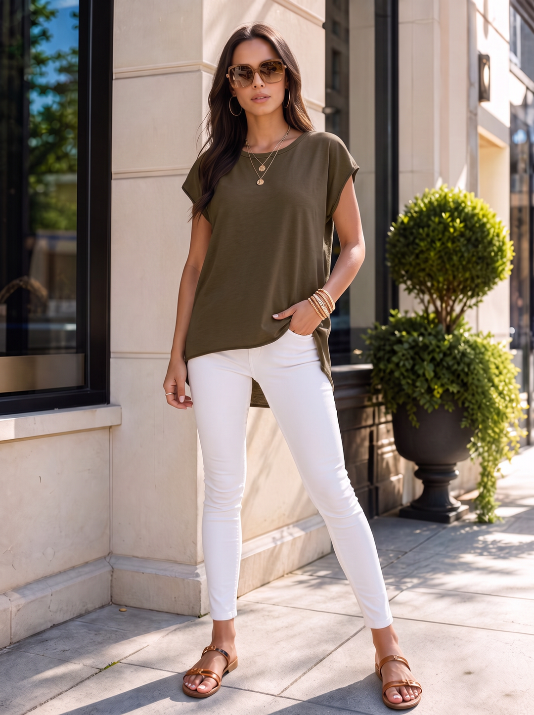 “SIENNA”  Essential T-Shirt chocolate
