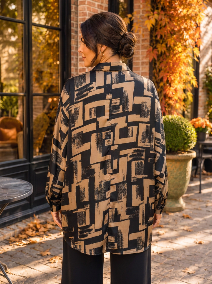 “WILLOW Collection” Pattern Shirt GEOMETRIC PRINT