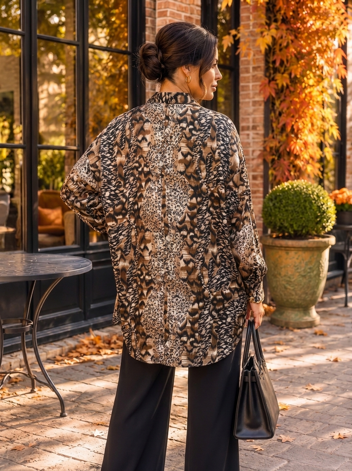 “WILLOW Collection” Pattern Shirt ANIMAL PRINT