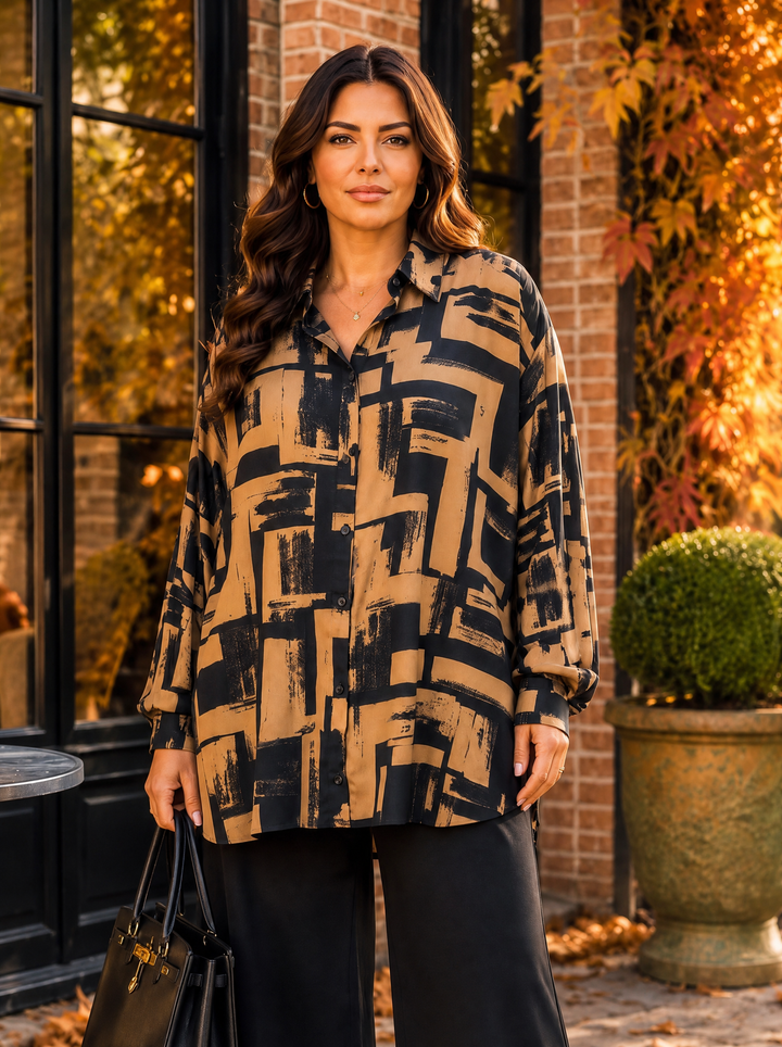 “WILLOW Collection” Pattern Shirt GEOMETRIC PRINT