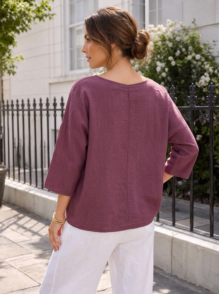 “COLETTE” Top plum