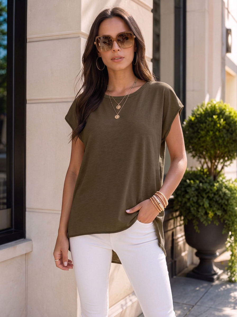 “SIENNA”  Essential T-Shirt chocolate