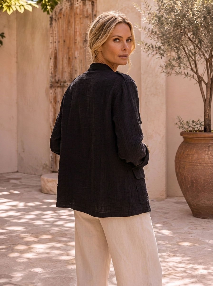 “NADIA” Military Jacket black