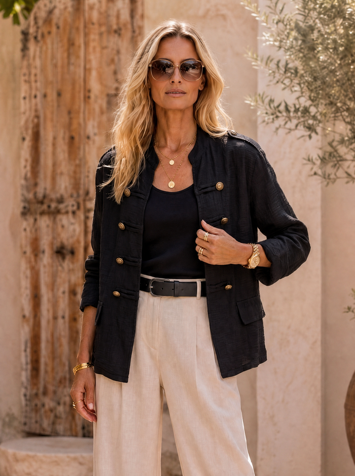 “NADIA” Military Jacket black